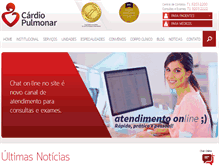 Tablet Screenshot of cardiopulmonar.com.br